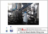 0.5L-5L αντι διαβρωτική γεμίζοντας γραμμή μπουκαλιών χλωρίνης κατάδυσης με την κάλυψη της μηχανής μαρκαρίσματος μηχανών για τη συσκευασία μπουκαλιών χλωρίνης