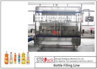 Γραμμική γεμίζοντας γραμμή μπουκαλιών της PET πλυντηρίων πιάτων 1L με τη μηχανή Unscrambler μπουκαλιών